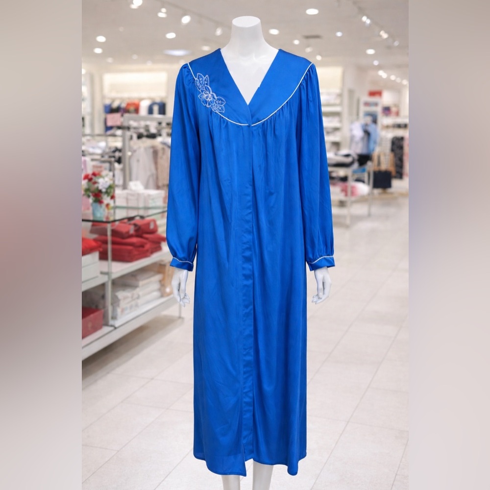 Luxurious Blue Women's Duster